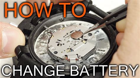 replacing battery on fossil watch.